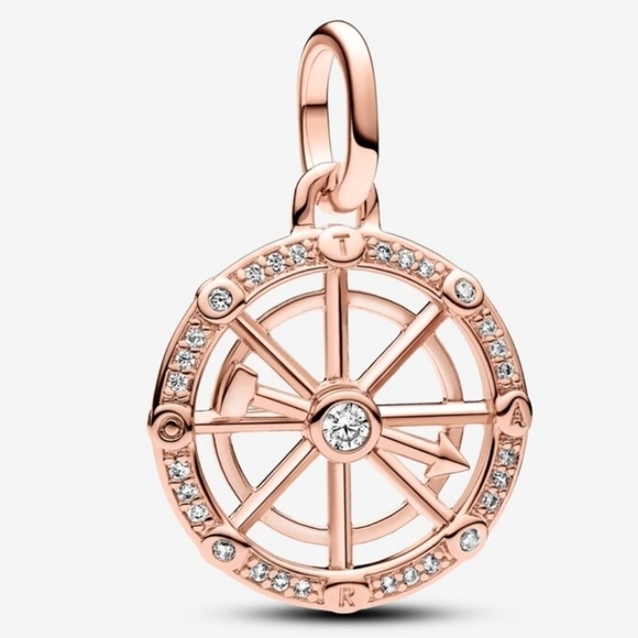 Pandora ME Wheel of Fortune Medallion Charm - Picture 1 of 7